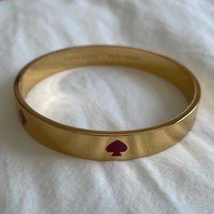 Kate Spade Enamel Bangle - gold / pink
